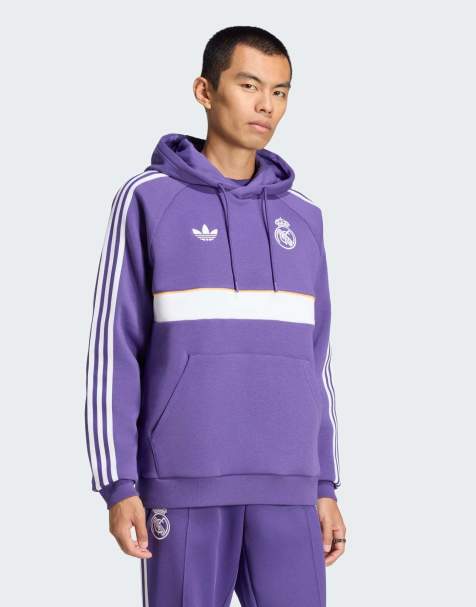 adidas performance Real Madrid Originals sudadera con capucha en morado - view 1