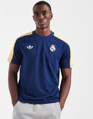adidas performance Real madrid originals t-shirt in dark blue