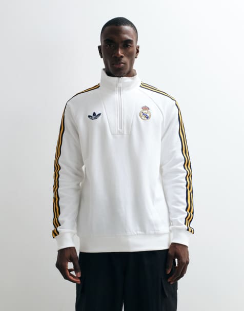 adidas Performance - Real Madrid Originals - Top à demi-fermeture éclair - Blanc - view 1