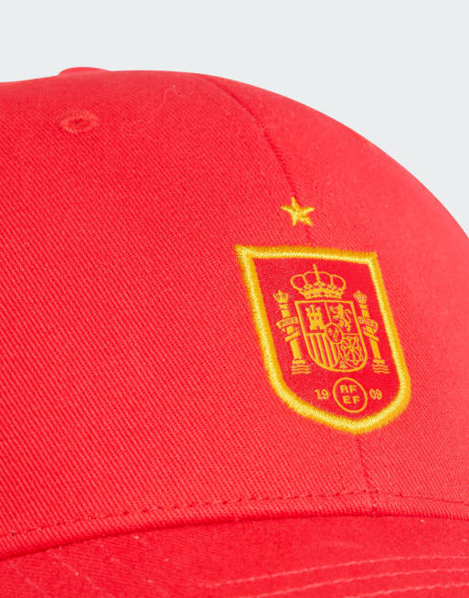 adidas Performance - Rfef Espagne - Casquette de baseball style football - Rouge vif et jaune, 2 de 4