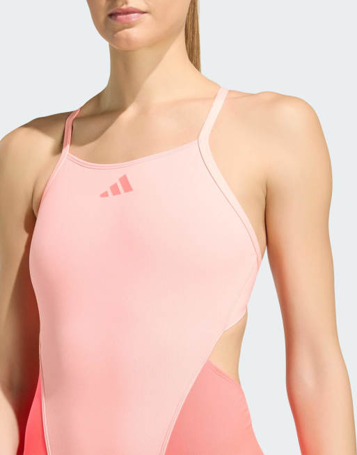 adidas Performance – Ripstream Team – Orange baddräkt med tunna axelband och c-formad rygg, 3 av 4