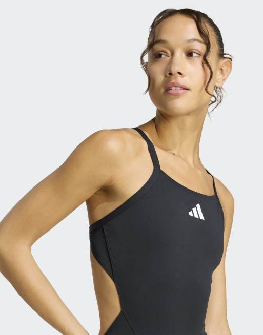 adidas Performance – Ripstream Team – Svart baddräkt med tunna axelband och c-formad rygg, 4 av 4