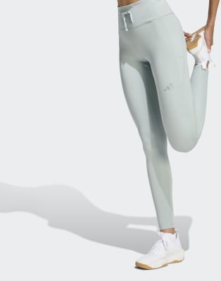 adidas Performance - Run Essentials - Lange Leggings in Wonder Sage-Grün