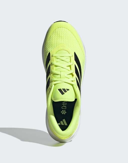 adidas Performance Run Falcon 6 cloudfoam zapatillas de running en amarillo y negro, 5 de 5
