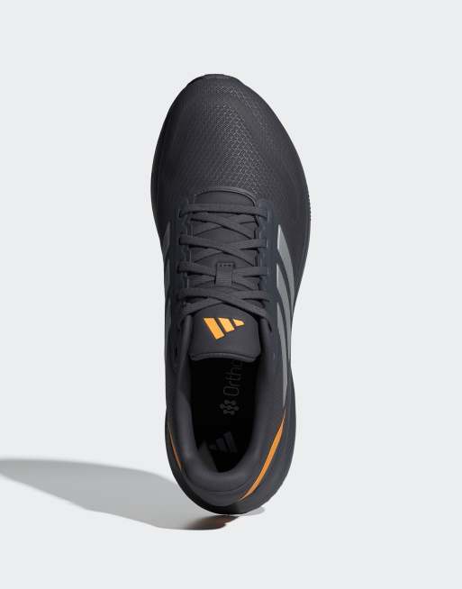 adidas Performance - Runfalcon 5 - Zapatillas de deporte negras y naranjas para correr, 2 de 4