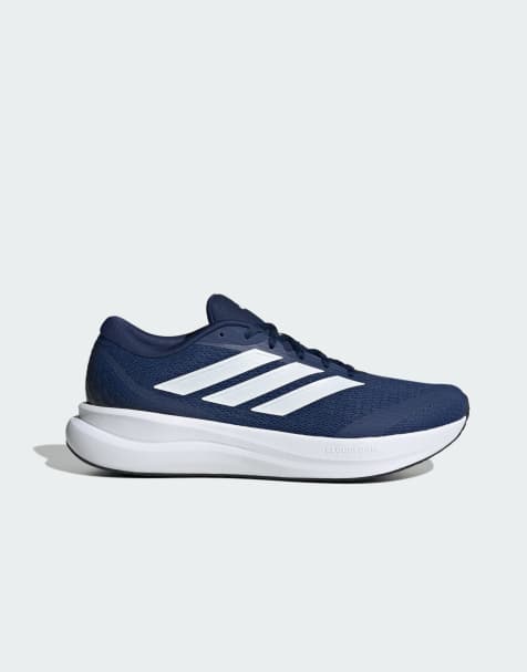 adidas Performance – Runfalcon 6 Cloudfoam – Marinblå och vita löparskor - view 1