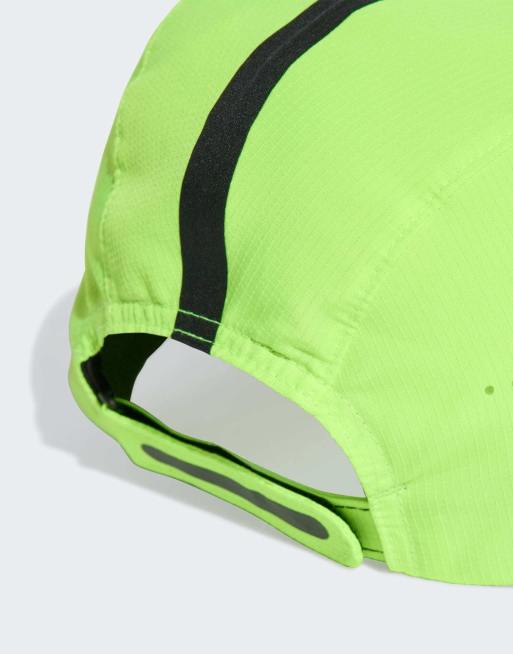 adidas performance - Runningxadizero - Cappellino Climacool leggero limone lucido e nero riflettente, 2 di 3