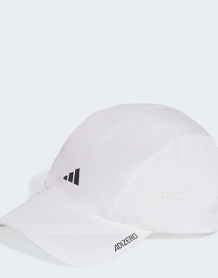 adidas Performance - Runningxadizero Climacool - Casquette légère - Blanc et noir réfléchissant