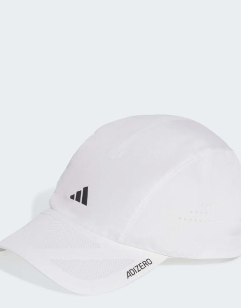 adidas performance Runningxadizero lightweight climacool cap in white / black reflective - view 1