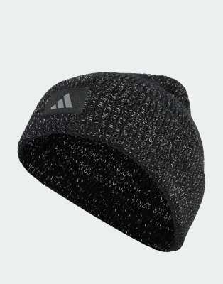 adidas Performance - Runxclimawarm - Strickmütze in Schwarz/reflektierendem Silber