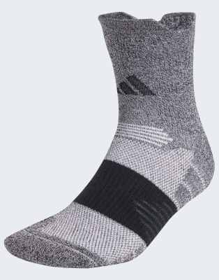 adidas Performance - Runxcushioned - Gepolsterte Socken in Schwarz, Weiß, Schwarz