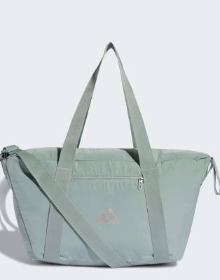 adidas Performance - Sac de sport - Vert sauge et argent métallisé