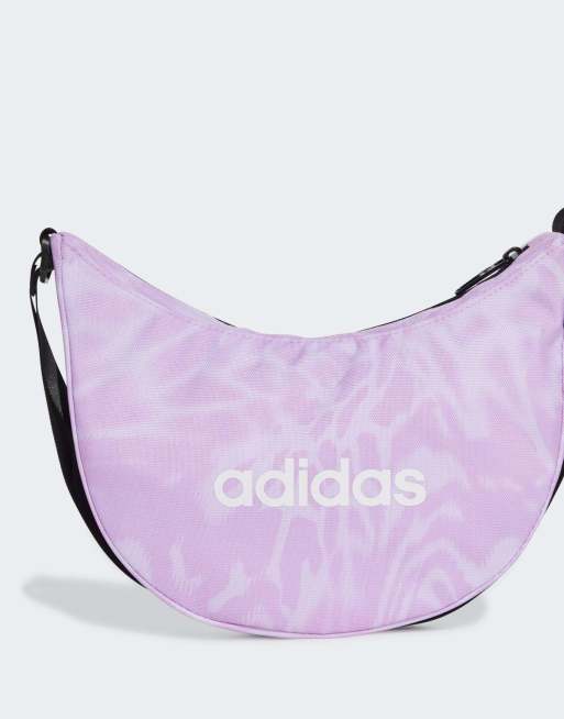 adidas Performance - Sacoche à imprimé graphique et logo linéaire - Lavande givrée/lilas bliss/noir
