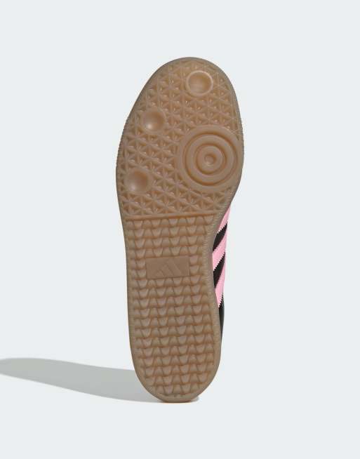 adidas performance - Samba Messi - Scarpe nero core e oro metallizzato, 3 di 4