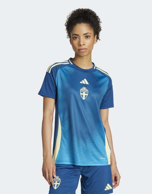 adidas performance – Schweden 25 (Damenmannschaft) – Auswärts-Trikot in Legend-Marineblau