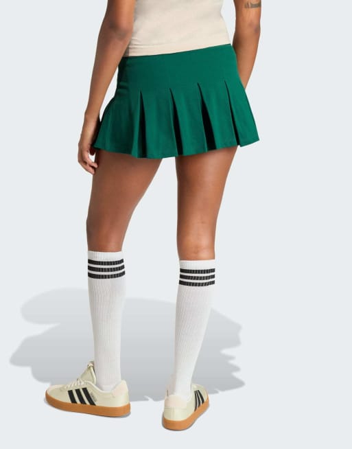 adidas Performance - Seasonal Essentials Colorpop - Jupe avec legging intégré - Vert collégial et beige, 2 de 5