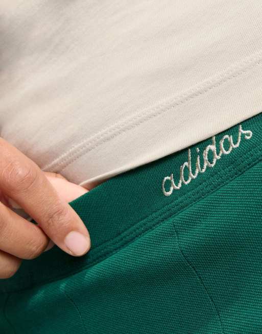 adidas Performance - Seasonal Essentials Colorpop - Jupe avec legging intégré - Vert collégial et beige, 4 de 5