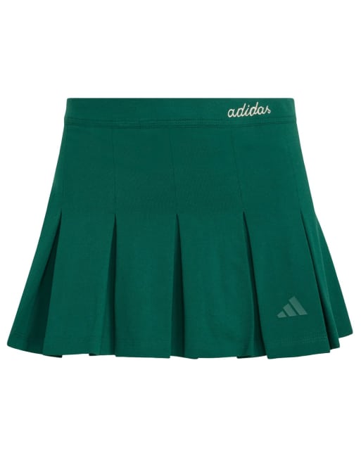 adidas Performance - Seasonal Essentials Colorpop - Jupe avec legging intégré - Vert collégial et beige, 5 de 5