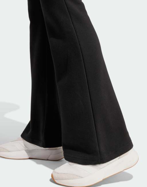 adidas performance Seasonal Essentials french terry flared pants in black, 2 of 4