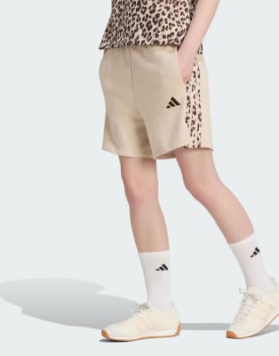 Shorts Adidas Kh1552 Donna Beige Extra Piccolo - Immagine 3