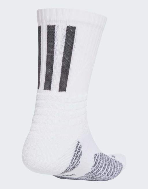 adidas Performance – Select – Białe skarpetki koszykarskie, 2 z 3
