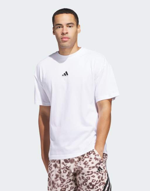 adidas Performance - Select Foundation - Hvid T-shirt med sort print