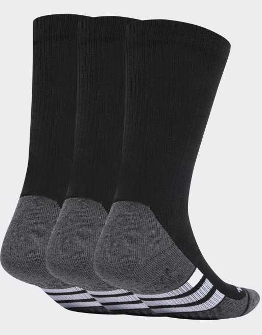 adidas performance - Set van 3 paar sokken met demping in zwart, grijs gemêleerd en wit, 3 van 3