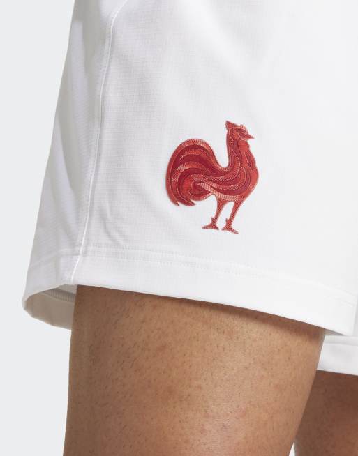 adidas Performance - Short domicile de l'équipe de France de rugby - Blanc, 4 de 5