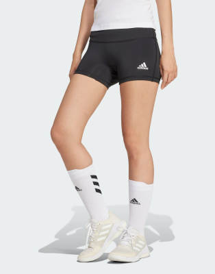 adidas Performance - Shorts in Schwarz/Weiß, 4 Zoll Schrittlänge