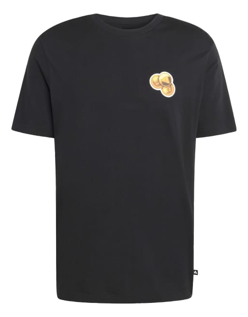 adidas Performance - Snack - Sort T-shirt med bubblegum-grafik, 5 af 5