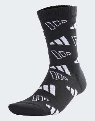 adidas Performance - Socken in Schwarz / Weiß mit Monogramm