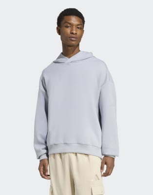 Performance - Soft Lux - Kapuzenpullover in Halo Silver-Silber Silber M
