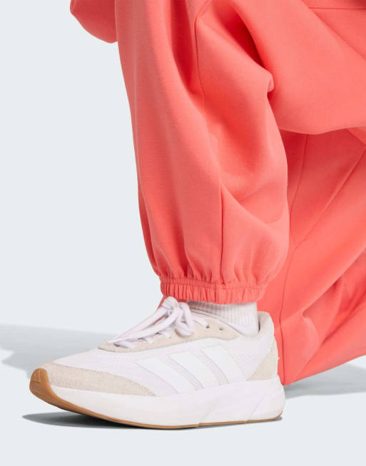 adidas performance – Soft Lux – Koralowe spodnie o luźnym kroju, 4 z 4