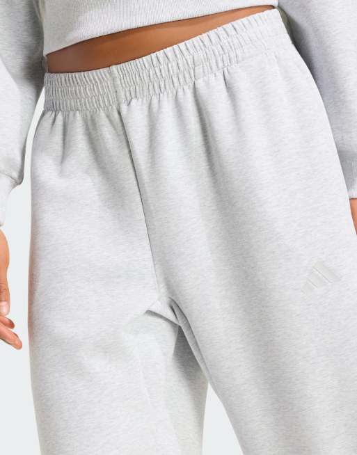 adidas Performance – Soft Lux – Loose-Fit-Hose in hellem Heidegrau, 4 von 4
