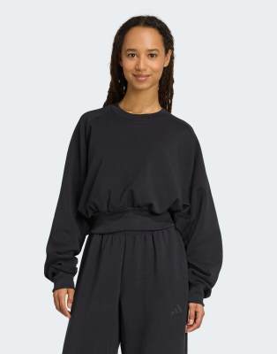 adidas Performance - Soft Lux - Loose-Fit-Sweatshirt in Schwarz