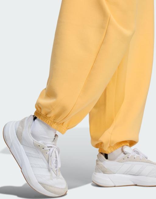 adidas performance Soft lux loose pant in semi ice tangerine, 4 of 4