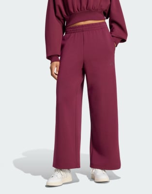 Adidas Donna Rouge Pantaloni Da Jogging Soft Lux Straight Leg - Immagine 2