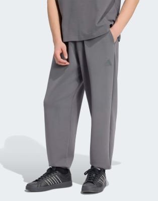 Adidas Uomo Gris Pantaloni Running Soft Lux - Immagine 2