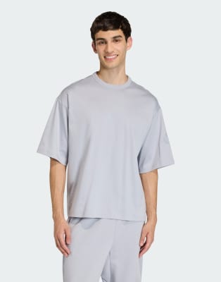 adidas Performance - Soft Lux - T-shirt - Halo argenté