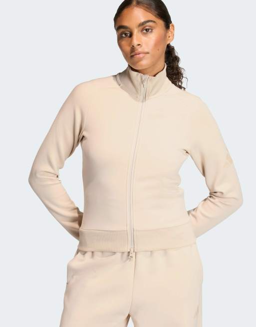 adidas performance - Soft Lux - Top sportivo slim color lino cristallo