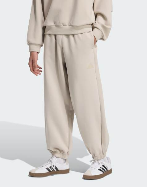 adidas performance Soft luxe pants in beige - view 1