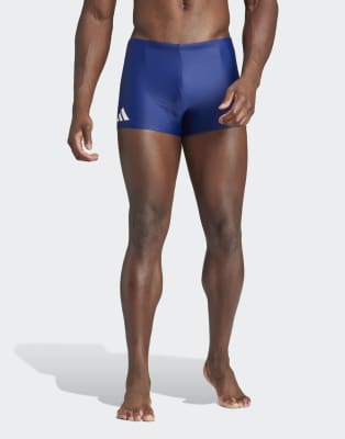 Performance - Solid - Badeshorts in Dunkelblau/Weiß mit Boxershorts-Desin Blau M