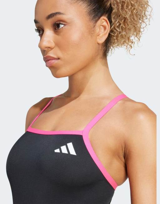 adidas Performance - Sort badedragt med V-ryg og tynde stropper, 4 af 4