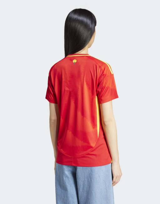 adidas performance Spain 24 home jersey in better scarlet | ASOS