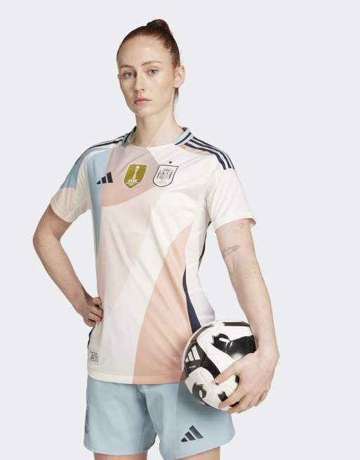adidas Performance – Spain 25 Away (reprezentacja kobiet) – Koszulka piłkarska w kolorze kredowym