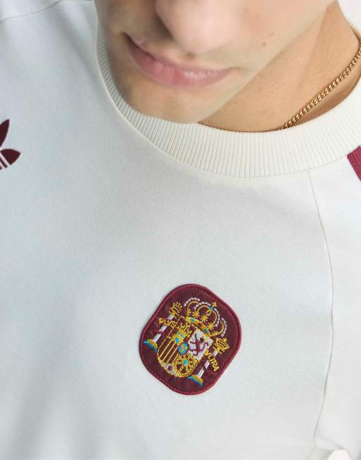 adidas performance - Spain Originals - T-shirt in gebroken wit, 4 van 4