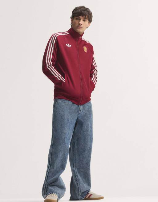 adidas Performance – Spain Originals – Trainingsoberteil in Team Coll Burgundy, 3 von 4