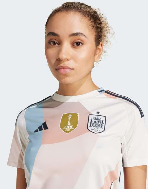 adidas Performance – Spanien 25 (Damenmannschaft) – Away – Auswärtstrikot in Chalk White, 3 von 4