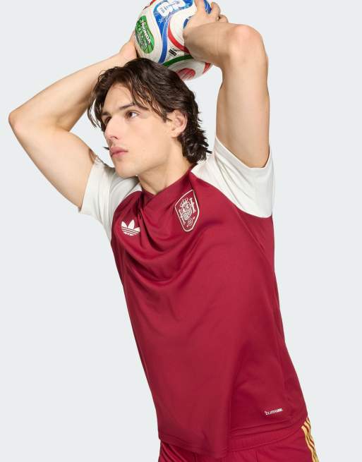 adidas Performance – Spanien 26 – Pre Match – Vinröd bortatröja, 3 av 4