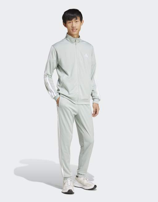 adidas Performance - Sportswear - Survêtement classique en maille à 3 bandes - Argent éclatant, 4 de 4